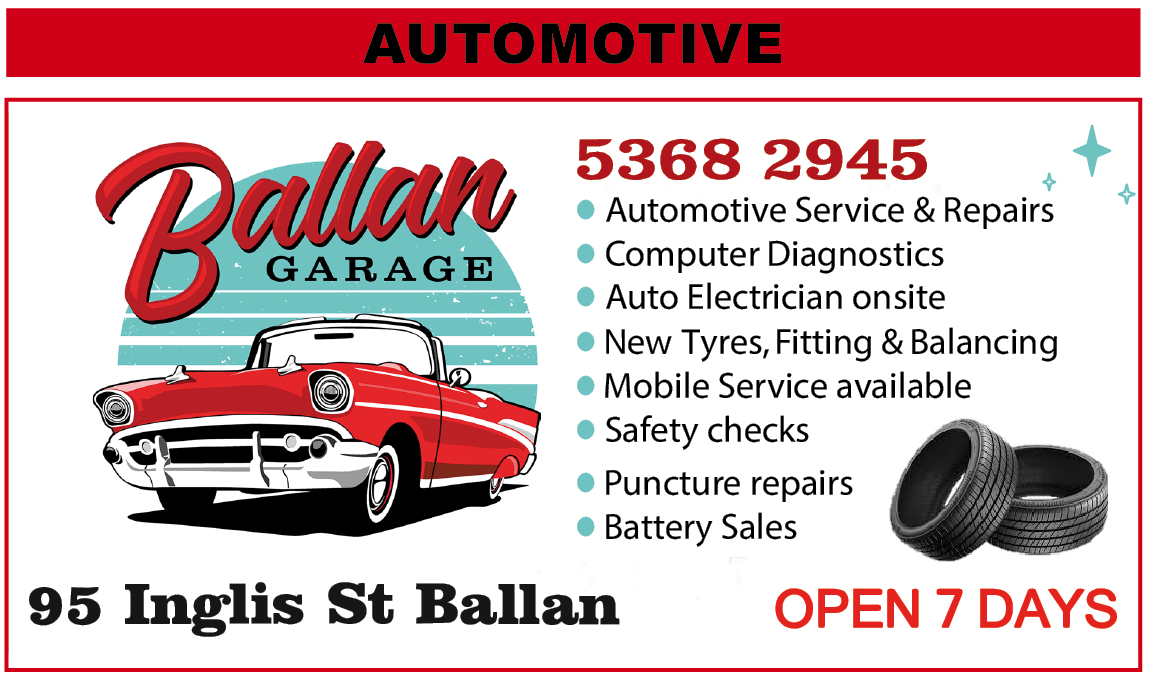 Ballan garage ad